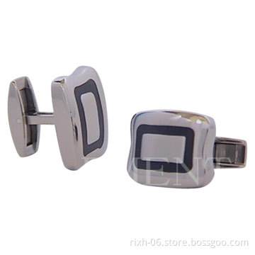 2012 fashion black titanium Cufflink for men